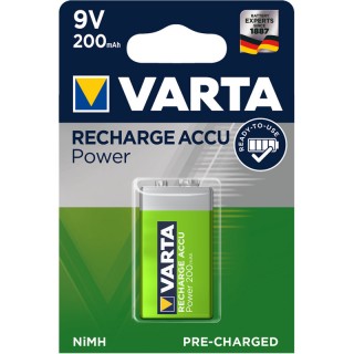 AK9.V1; 6F22/9V batteries Varta READY2USE Ni-MH 200 mAh/56722 in a package of 1 pc.