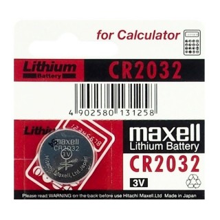 Батарейки CR2032 3В литиевые Maxell CR2032 в упаковке по 1 шт.