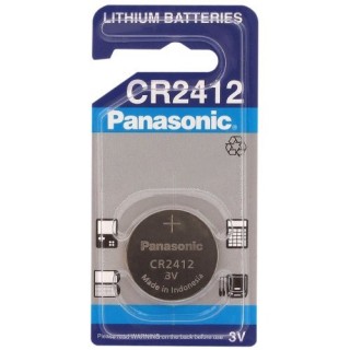 BAT2412.P1; CR2412 Panasonic litiumparistot 1 kpl pakkauksessa.