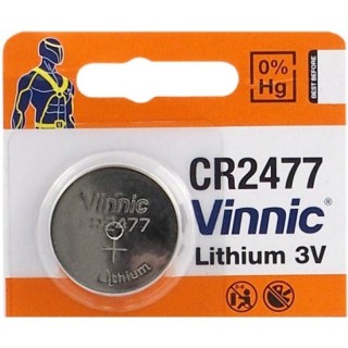 BAT2477.VNC1; CR2477 paristot Vinnic litium - pakkaus 1 kpl.