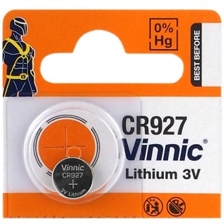 CR927 SR927 akut Vinnic litium - pakkauksessa 1 kpl.