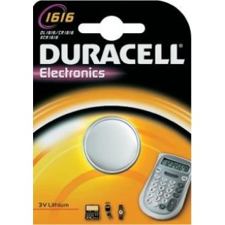 BAT1616.D1; CR1616 batteries 3V Duracell lithium DL1616 in a package of 1 pc.