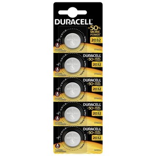 BAT2032.D5; CR2032 batteries 3V Duracell lithium DL2032 HSDC in a package of 5 pcs.