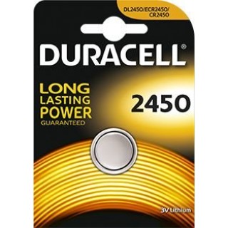 CR2450 baterijas 3V Duracell litija DL2450 iepakojumā 1 gb.
