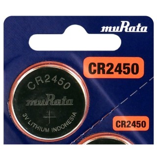 CR2450 baterijas Murata-Sony litija - iepakojumā 1 gb.
