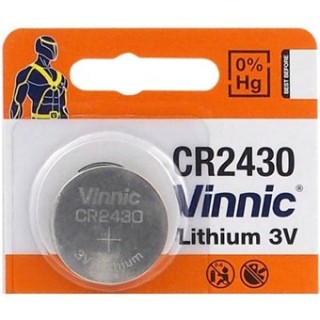 CR2430 battery | 3V Vinnic Lithium | in the package 1 pc.