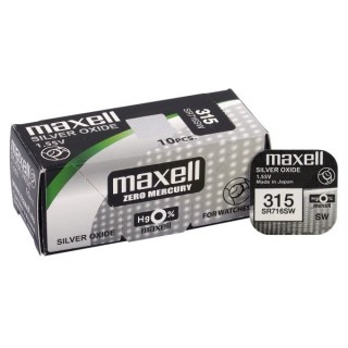 BAT315.MX1; 315 patareid 1,55V Maxell silver-oxide SR716SW, 314 pakendis 1 tk.