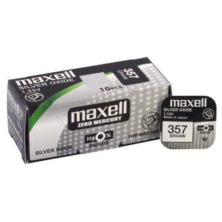 BAT357.MX1; 357 batteries 1.55V Maxell silver-oxide SR44W. 303 in a package of 1 pc.