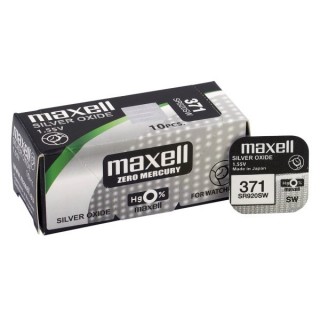 BAT371.MX1; 371 baterijas 1.55V Maxell sudraba-oksīda SR920SW, 370 iepakojumā 1 gb.