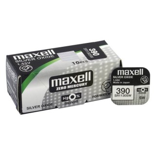 BAT390.MX1; 390 batteries 1.55V Maxell silver-oxide SR1130SW, 389 in a package of 1 pc.