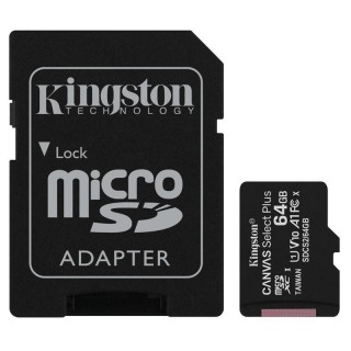 64GB Atmiņas karte MICRO SDXC, Class10 , U1 , KINGSTON ar ADAPTERI