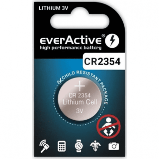 CR2354 baterija everActive litija iepakojumā 1 gb.