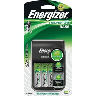 Energizer BASE charger + 4xR6/AA 1300 mAh CHVC4 in a package of 1 pc.