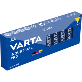 BATAA.ALK.VI10; LR6/AA paristot Varta Industrial Alkaline MN1500/4006 10 kpl:n pakkauksessa.
