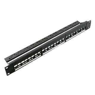 CAT5/ CAT6 patch panel/ 19" 24 ports/ blank Nordmark Structured LAN Cabling system