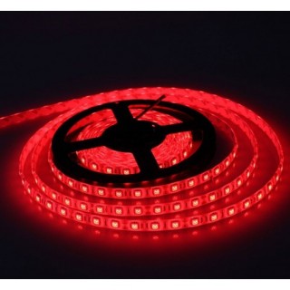 Mitrumizturīga LED lenta, Krāsa - Sarkana, 4 W/m, iepakojumā– 5m