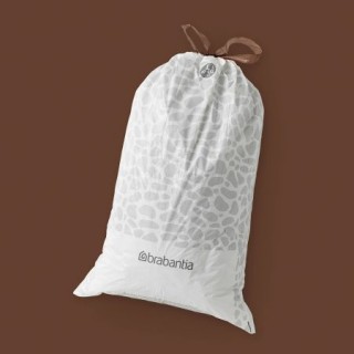 Garbage bags, 3L 29x35cm, white, HDPE, in roll 20pcs.
