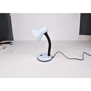 Table lamp 220V E27, iron dome, base, 140*300mm, 1.2m 0.5mm² cable, white