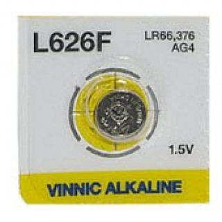 BATG4.VNC; G4 baterija Vinnic Alkaline LR626/SR626/377 be pakuotės 1vnt.
