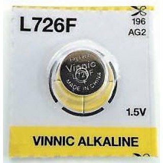 BATG2.VNC; G2-akku Vinnic Alkaline LR726/SR59/396 ilman pakkausta 1kpl.