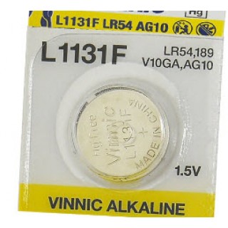 BATG10.VNC; G10 baterija Vinnic Alkaline LR1130/189 bez iepakojuma 1gb.