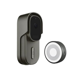 Battery Doorbell WiFi | Outdoor Camera + Chime| 2MP | Tuya | Black