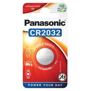 Литиевые батарейки Panasonic CR2032 в упаковке по 1 шт.