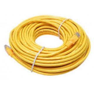 Patch cord : Patch Tinklo Kabelis : Patch cable : 10m | CAT5E | UTP | 10m | ElectroBase® |Geltona