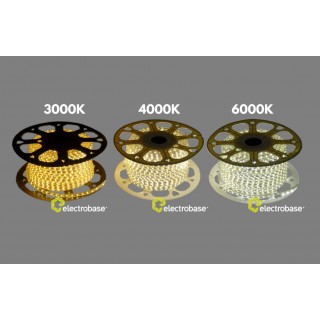 220V LED Tape 5050 14.4W 6000K IP65 50m roll. The price is indicated for 1m.