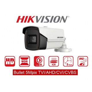 Bullet 5Mpix TVI/AHD/CVI/CVBS Turbo HD camera :: DS-2CE16H8T-IT3F  :: HIKVISION