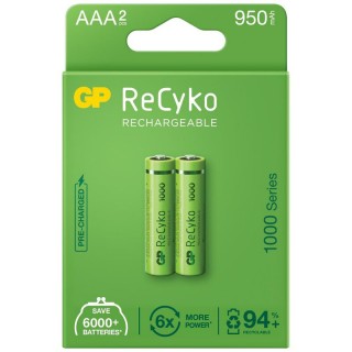 R03/AAA akumulatori 1.2V GP ReCyko 1000 Series Ni-MH 950mAh a package of 2 pcs.