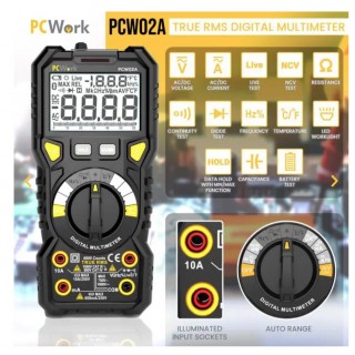 Multifunkcionāls digitālais multimetrs| PCW02A | PCWork