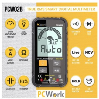 PCWork digitaaliset yleismittarit | PCW02B | PCWork