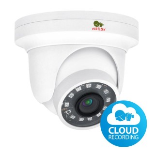IP video surveillance camera dome type 3Mpix | Night Visibility 25m | Cloud record/Partizan