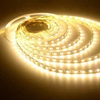 LED Strip (12V, 5W/m, 3000K, IP20) set with dimmer and power supply. block. Length 5+5=10 meters.