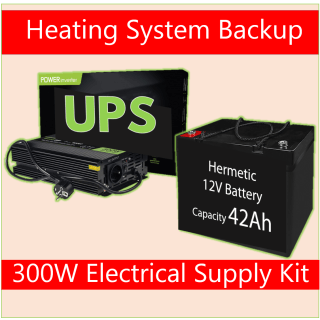 Set - Backup power supply for heating 300W + Battery 12V 42Ah