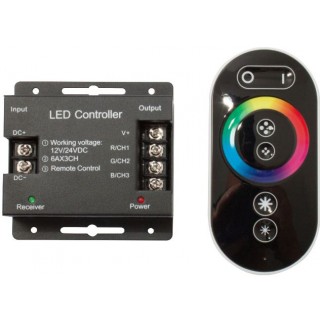 Colorful LED strip radio frequency remote with control unit, 12V-24V