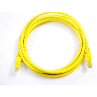 Patch cord | Patch Kabelis | Patch cable | 0.50m | CAT5E | UTP | 50 cm | ElectroBase ® | Dzeltens