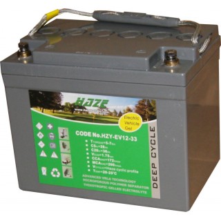 Gel battery 12V 36.4Ah | 195x130x160mm | 10.5 kg | Haze HZY-EV12-33