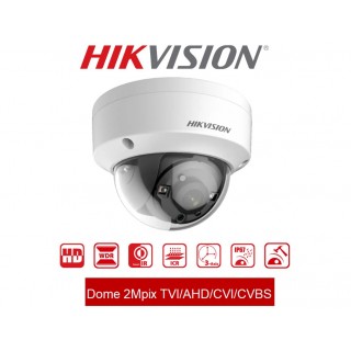 Dome 5Mpix TVI/AHD/CVI/CVBS Turbo HD camera :: DS-2CE57H8T-VP-2.8 :: HIKVISION