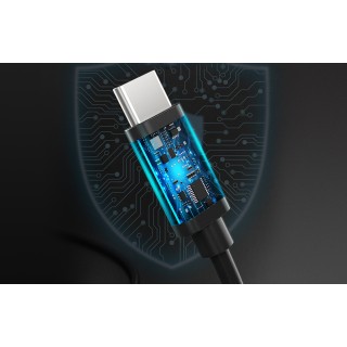 USB-A cable to USB-C Choetech AC0001, 0.5m (black)