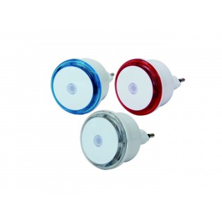 LED Night light with motion sensor 7312H, 0.8W, LED, 3pcs (red,blue, transparent)