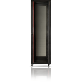 42U 19'' Floor cabinet / 600 x 1000 x 2055mm/ Glass doors/ Flat-pack
