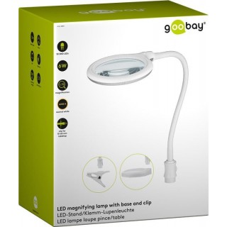 Goobay table lamp with LED lighting and magnifying glass, 6 W