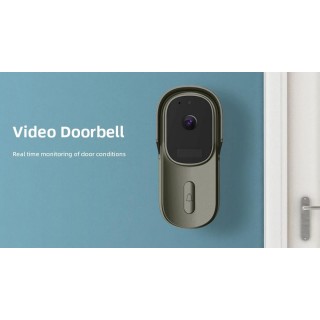 Battery Doorbell WiFi | Outdoor Camera + Chime| 2MP | Tuya | Black