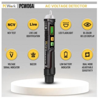 Детектор напряжения | Цифровой измерительный прибор | PCW06A | PCWORK