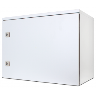 IP55 9U 19" wall cabinet, steel door/ 550 x 550 x 320 mm/  grey, assembled