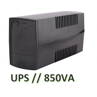 850 VA / 510w  Line-Interactive UPS | Nepārtrauktās barošanas bloks, LED, akum.1x8Ah, 100*280*140