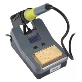 Soldering station with temperature control | LCD display | integrated mini drawer | 48W