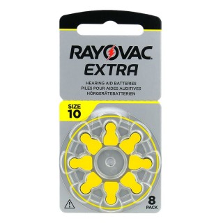 Hearing aid battery | size 10 | 1.45V Rayovac Extra Advanced Zn-Air PR70 in a package of 8 pcs.